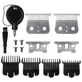 BSDLIET 2 Pack T Outliners Blades Replacement for Andis T Outliners Trimmer Gtx Trimmer Headliner LS2 LS3 Replacement Blade, Compatible for Andis #04710/04521