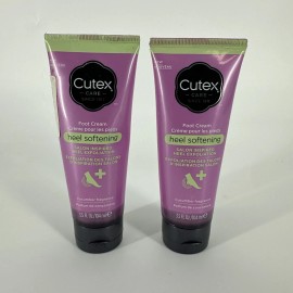 Cutex 2 PACK Cutex Foot Cream Heel Softening Hydrating Cucumber Scent 3.5 floz x2 NWOB