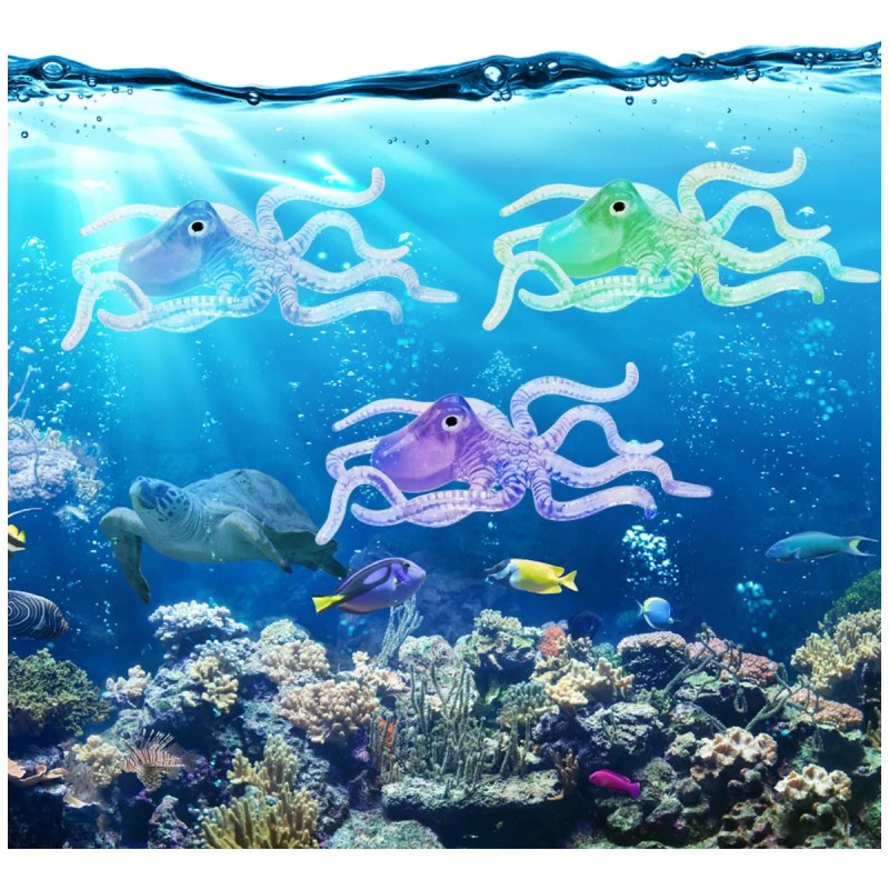 Veraly 15 Juguetes Alberca Verano Animales Acuaticos Niños Pulpo
