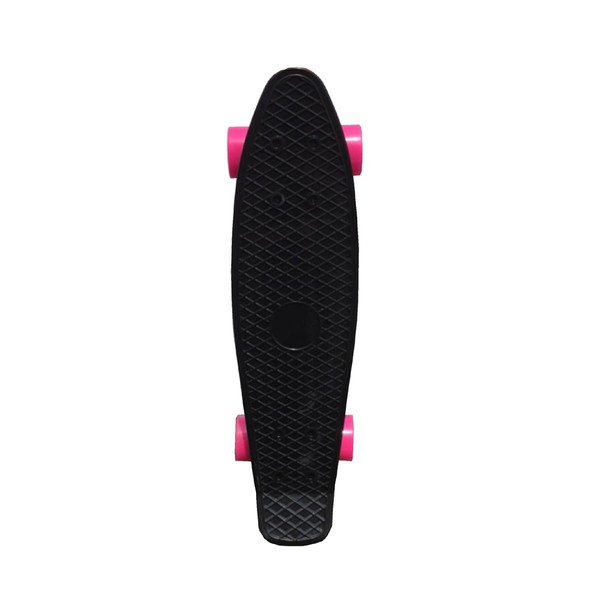 Waveline Skate Skateboard Complete 22 inch Cruiser for Kids Youth Beginners Plastic Retro Style PU Wheels