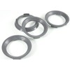 4x Centring Rings 70.4 x 57.1/70.4 to 57.1 Dark Grey