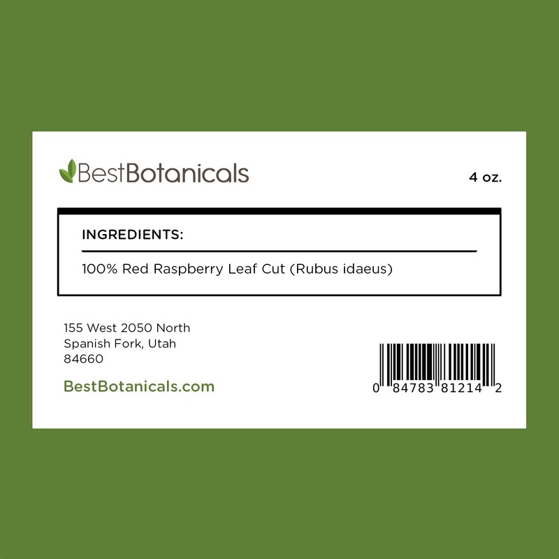 Best Botanicals Red Raspberry Leaf Cut 4 oz.