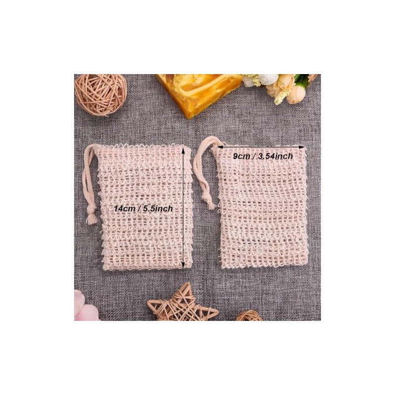 BBTO 5 Pack Soap Exfoliating Bag Natural Soap Saver