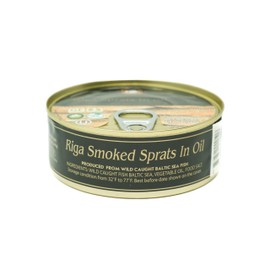 Grilled Catch Smoked Riga Sprats in oil 8.45 oz, (Pack of 3) Brisling Sardines