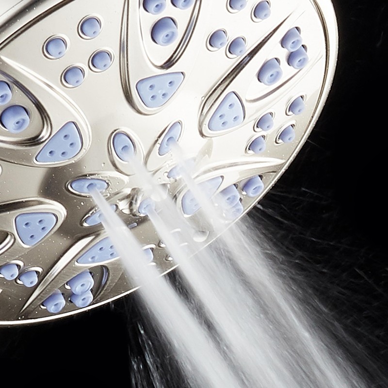 AquaDance Antimicrobial – Anti-Clog High-Pressure 6-Setting Shower Head with Microban