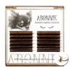 ABONNIE Brown Lash Extensions, Colored lash extensions, 0.07 D Curl