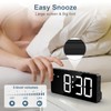 Ankilo Digitaler Wecker, Schlafzimmer Wecker, Große LED-Anzeige Nachttisch Wecker, Plug-in