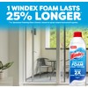 Windex Fast Shine Foam Glass Cleaner, No-Drip Aerosol Cleaning Spray,
