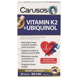 Caruso’s Natural Health Caruso's Vitamin K2 + Ubiquinol Cap X 30