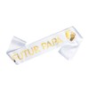 OMISS White and Gold Sash for a Future Dad in