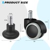 Chair Feet Wheel Stopper,Replacement Office Chair Caster Wheels to Fixed