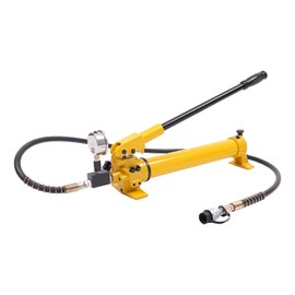 Hydraulic Hand Pump, CP-700 High Pressure Portable Manual Hydraulic Pump Hydraulic Lifting Cylinder Jack Pump with Pressure Oil Gauge