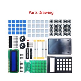 Gikfun 7-Bit LCD1602 Display Desktop Calculator Soldering Project Kit DIY Hobbyist Electronics Kit DIY Calculator Soldering Practice Kit Suitable for Home/Work/Student EK1995