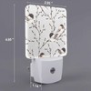 Chrobak LED Night Light,Willow Branches Black-Capped Chickadee LED Night Light