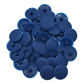 Snap-On Bifix Cover Caps to Use with Phillips Ph2 & Pozidrive Pz2 Pozi Screws - Pack of 50 Biffix Covers : Navy