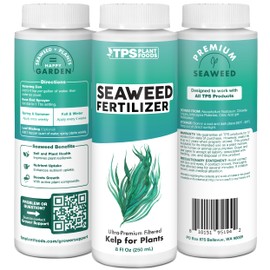 TPS NUTRIENTS Seaweed Fertilizer for Plants, Premium Organic Liquid Kelp for Gardening, Concentrated Liquid Plant Food 8 oz (250mL)