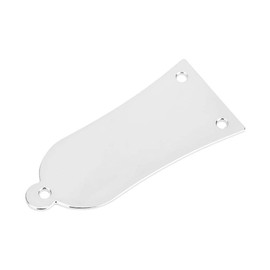 Bnineteenteam Truss Rod Cover,3 Holes Metal Truss Rod Cover with Screws for Guitar Bass (Black,Silver,Gold)(silver) Musical Instrument Accessories