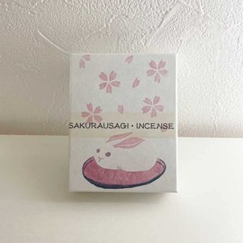 Kosaido HANGA Incense, 10 Types, Incense, Kyoto Stick Type, Made in Japan, Aroma (Cherry Blossom Rabbit)