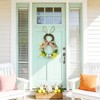 Easter Bunny Spring Wreath for Easter Decorations Artificial Easter Rabbit
