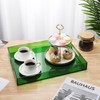 Large Acrylic Serving Tray Decorative Ottoman Coffee Table Tray with