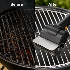 Electric BBQ Grill Brush for Outdoor Cleaning – Type-C Rechargeable Stainless Steel Scrubber for Grill Grates