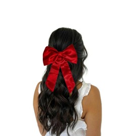 Haarschleife, handgefertigt in Italien, für Damen und Mädchen, mit Schleife, französischer Verschluss