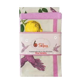 SiXsigma Sports Hummingbirds Tea Towels 100% Cotton Decorative Kitchen Cooking Dish Linen Cooking BBQ Pack of 3- Novelty Pretty Stylish Hummingbirds Premium Quality Grill Bake Ware gifts