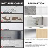 YOHOM White Floating Adhesive Bathroom Wall Storage Shelf No Drilling