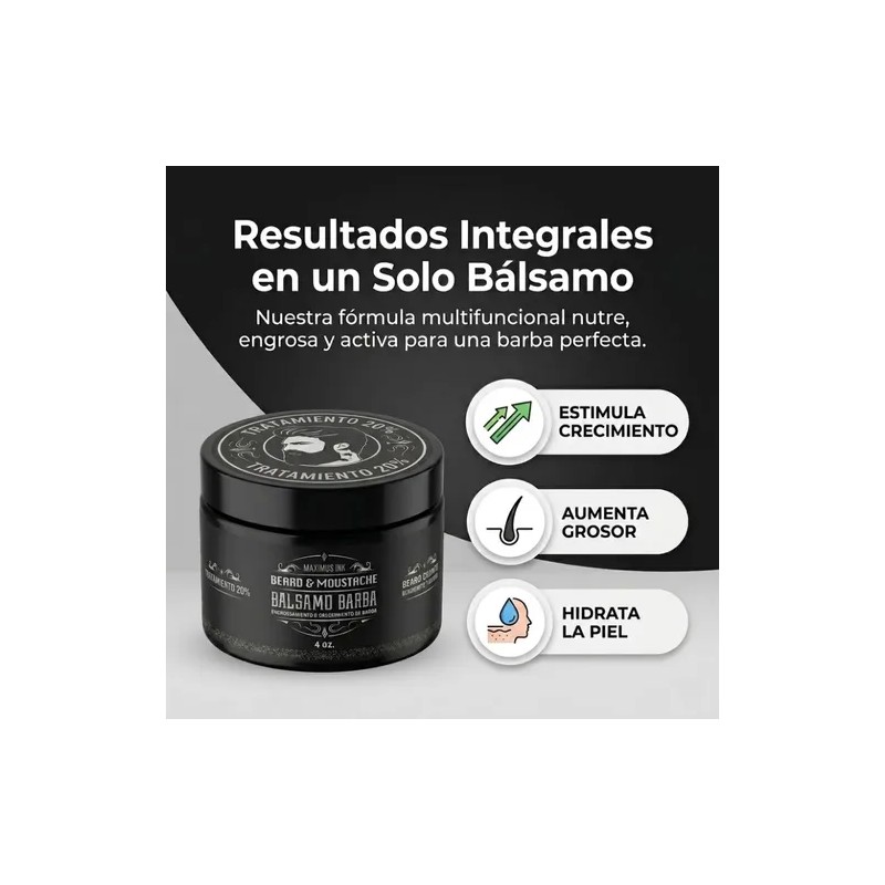 Bálsamo Booster 20% Para Crecer Barba Maximus Inc 118ml