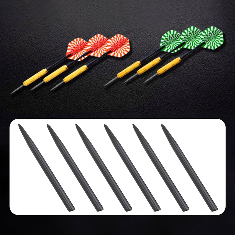 EMSea 15pcs Dart Tips 38mm Dart Spare 2.3mm Points Nickel-Plated
