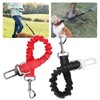 2pcs Pets Car Seat Belt Retractable Dog Leash Explosionproof Nylon