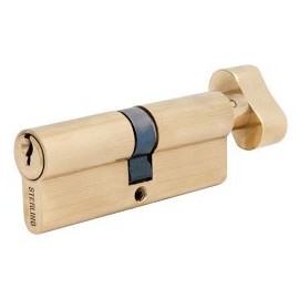 Sterling ETB4050V 5 Pin Euro Thumbturn Cylinder, Brass, 40 x 50mm