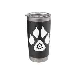 Therian fox paws symbol sign quadrobics otherkin Stainless Steel Insulated Tumbler
