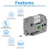 OFFCUP Label Tape Compatible for Brother Label Printer, 6pcs 12mm