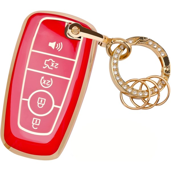 for Ford Key Fob Cover - Soft TPU Key Fob