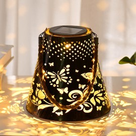 Solar lamp butterfly projection lamp outdoor landscape decorative lamp courtyard lawn garden villa waterproof hanging lamp 0021-Butterfly lamp