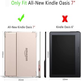 LANHOMEX For Kindle Oasis/new Oasis2/2019 Oasis3 Transparent Case,For Kindle Oasis Case/New Oasis2 Case/2019 Oasis3 Case,Tablet Transparent TPU