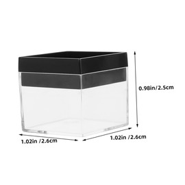 Operitacx Plastic Mineral Specimen Display Case 12pcs Storage Boxes Easy to Clean Dust Proof Display Case