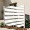 5 Ft x 4 Ft Air Conditioner Fence, White Vinyl