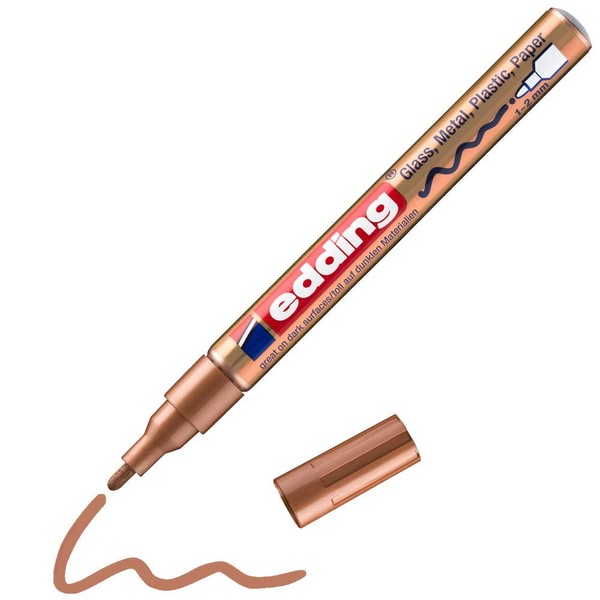 edding 751 gloss paint marker - copper - pack of