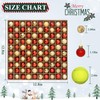 100 Pcs Mini Christmas Ball Ornaments Set, 1.18'' Red and
