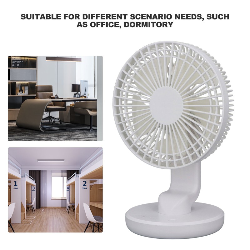 Small Desktop Fan USB Charging Adjustable Wind Speed 30 Degrees