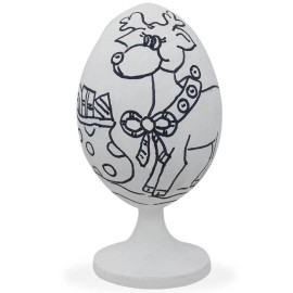 BESTPYSANKY Reindeer Unfinished Wooden Figurine