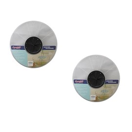 12" Mixing Bowl Splatter Guard - BPA Free, Universal Fit for Hand and Electric Mixers, Heat-Resistant Silicone, Dishwasher Safe - Kitchen Baking Accessory by Dependable Industries Black (2)