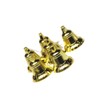 Toyvian Golden Bells Plastic Decorative Bells Only Decoration Will Not Bell 18 Pieces Christmas Bell Pendant Christmas Tree Pendant Christmas Wedding Decoration
