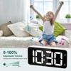 HERMIC Alarm Clock Bedside Clock Large Digital Led Display, Full-Range