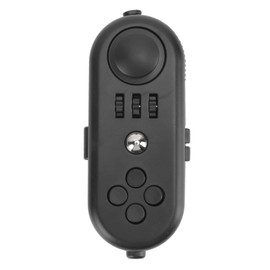 Fdit Portable Anxiety Sensory EDC Toy Anxiety Stress Relief Sensory Toy ADHD Autism Sensory Fidgets Controller Pad Toy for and Adults (3 All Black)