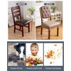 Genina Dining Chair Covers Set of 4, Waterproof PU Leather