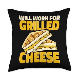 Grilled Cheese Sandwhich Recipes Bread Maker Throw Pillow, 18x18, Multicolor