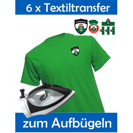 Styria Austria Iron-On Patch Coat of Arms Transfer Iron-On 6 Pieces Garments T-Shirt Iron-On Motif - 6B